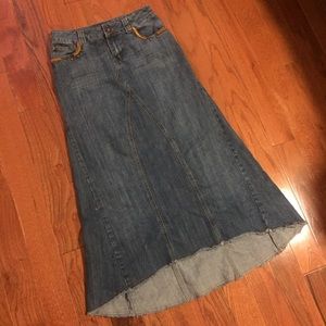 Cato denim maxi skirt
